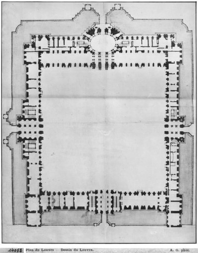 Entwurf für die östlichen Gebäude des Louvre, aus 